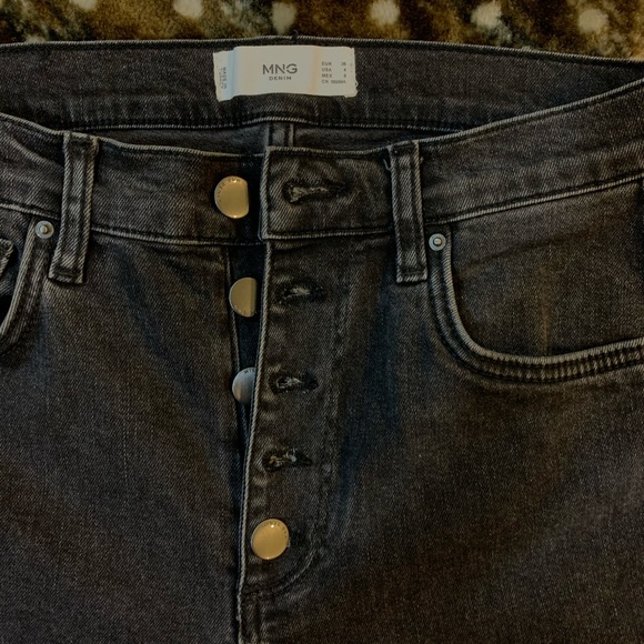 Mango Charcoal Straight Fit Jeans - Picture 6 of 8